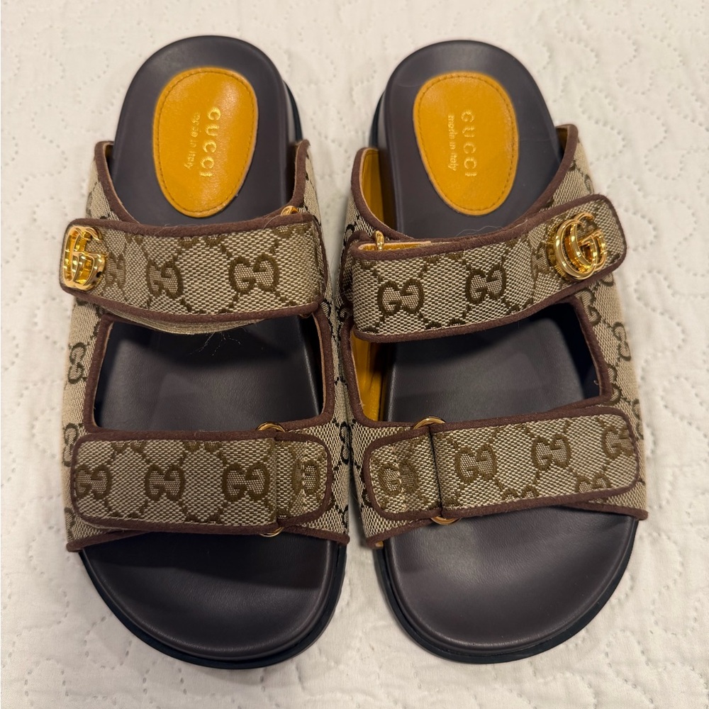Beige and Brown Slides